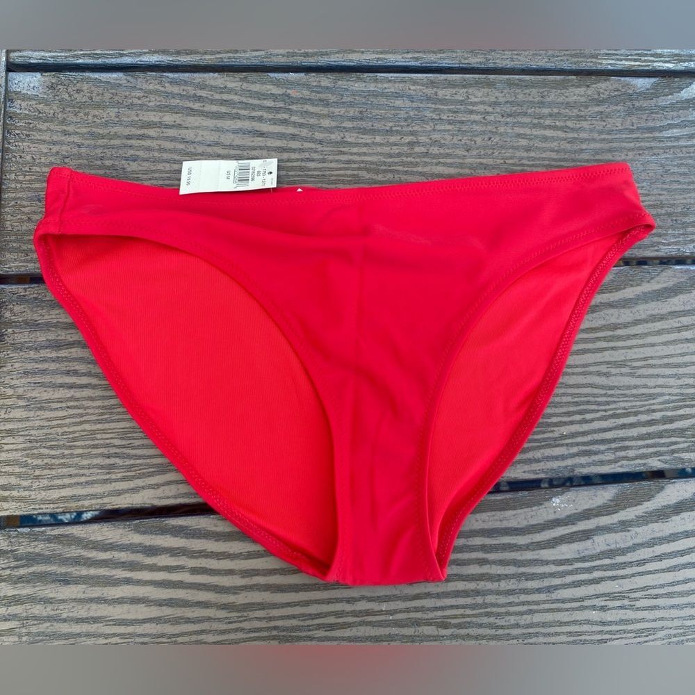 NWT aerie medium cherry red bikini bottom swim